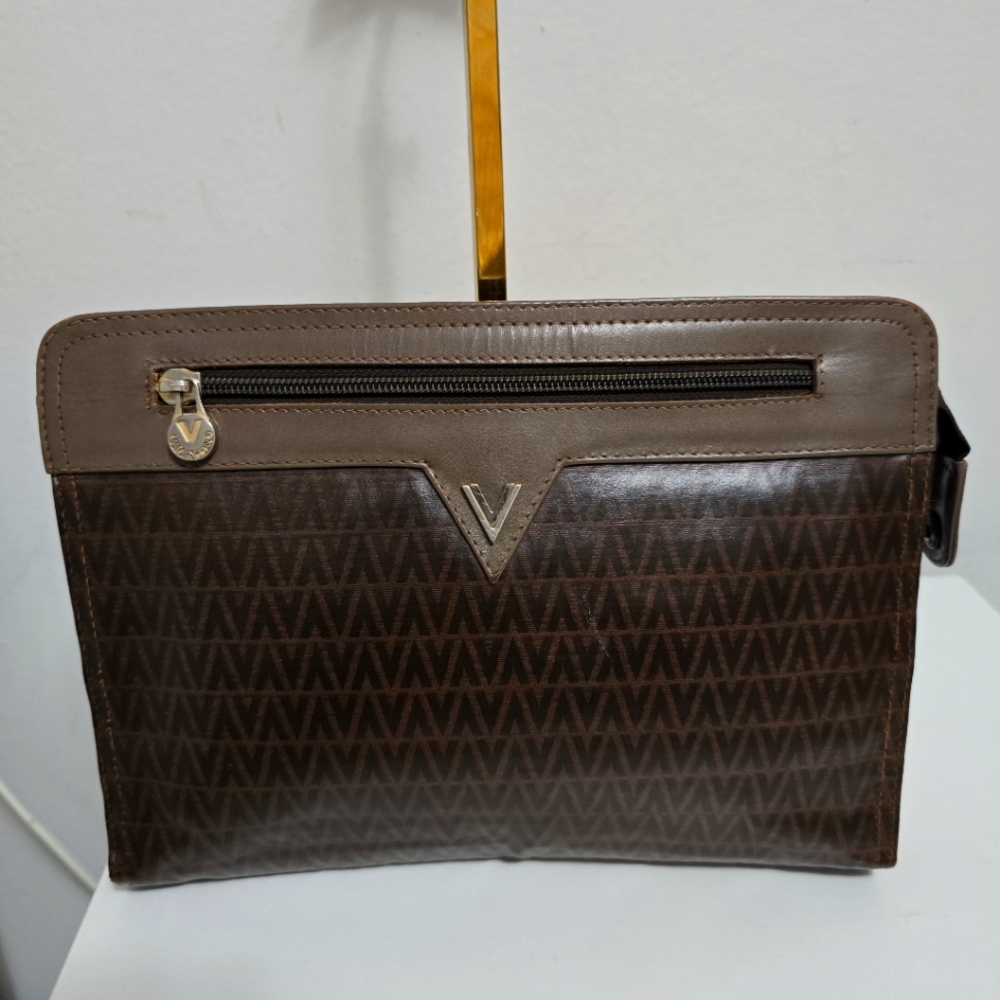 Mario Valentino Vintage Brown Clutch